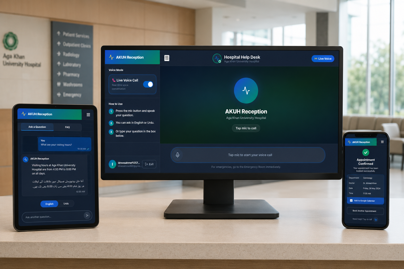 AI Receptionist project preview
